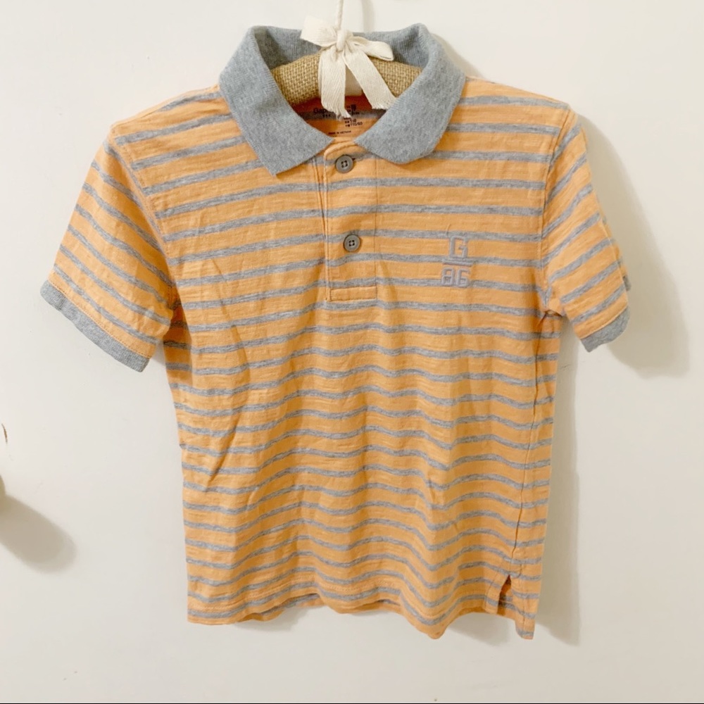 5/$25 Gap kids boys polo striped shirt XS 4-5 yes